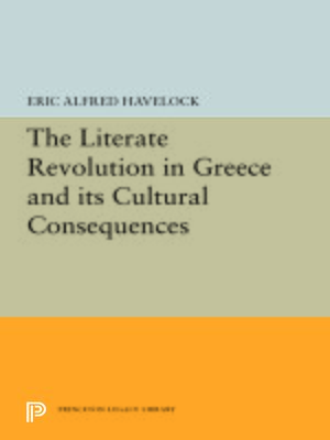 cover image of The Literate Revolution in Greece and its Cultural Consequences